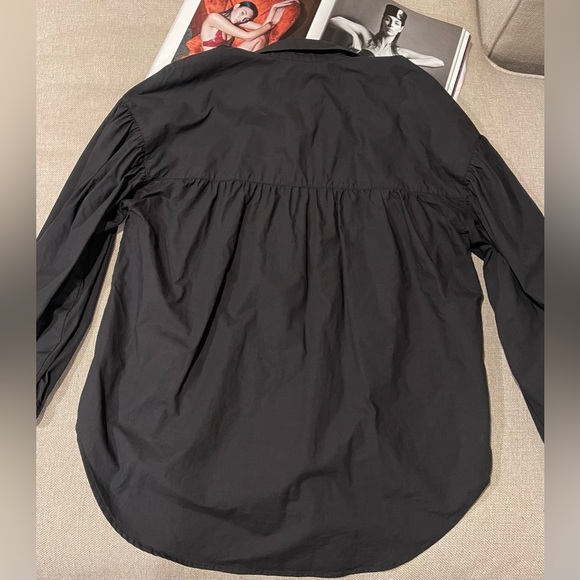 Rails Winnie Oversized Button-Down Shirt/Top In Black Size S - Picture 15 of 16